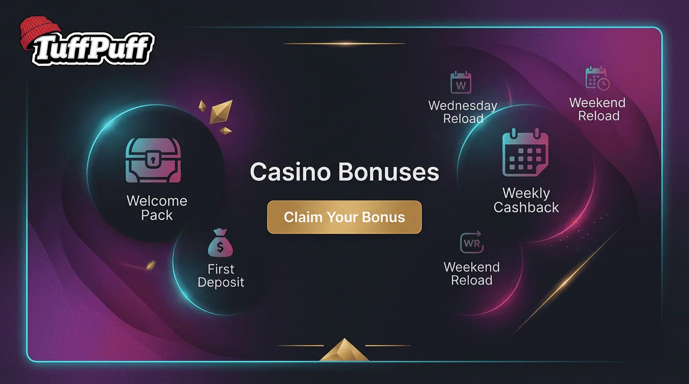 Tuffpuff Australia online casino bonuses banner